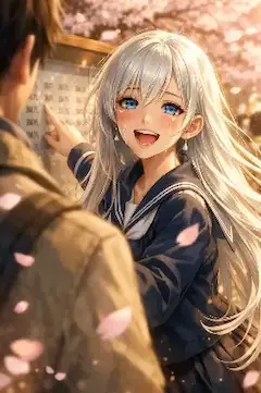 桜舞う校舎で芽生える約束