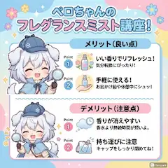 ぺこちゃんのフレグランスミスト講座！