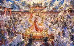 神々の前で、豊穣を舞う