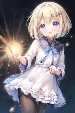 メル「ライトボール！おぉ、できた〜✨」