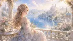幻想の湖畔で花の王女が夢見る午後
