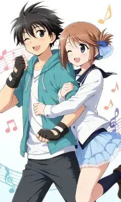音楽に揺れる青春のデュエット