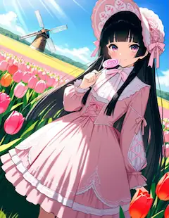 春とペロペロキャンディ