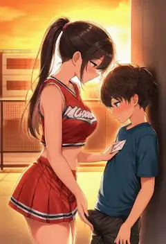 夕陽に染まる秘密の告白