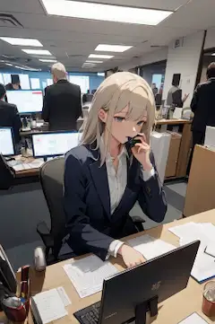 『はい、GAFAM新宿ブランチです』　『…□☆○✖️…』