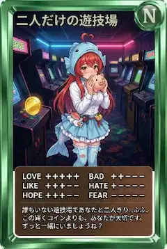 夜カード「二人だけの遊技場」
