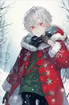 赤く