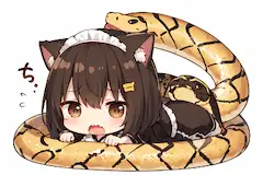 ヘビこわいニャー(TOT)