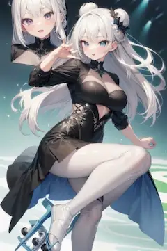 フィギュアスケートの女の子