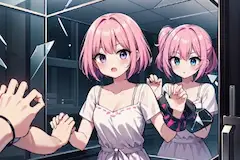 ガラス鏡の迷路