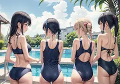 スク水しりならべ