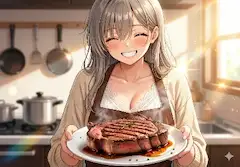 今日は記念日だもんね。召し上がれ w