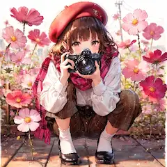 路傍のコスモス