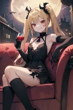 小悪魔(小吸血鬼娘？)イメージビデオ撮影