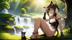 山奥の兄妹猫