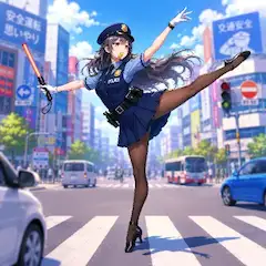 前職の癖が抜けない婦警さん