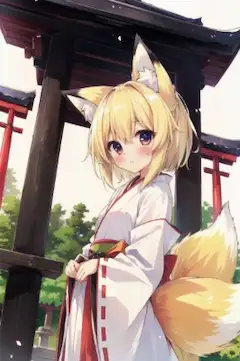 2尾の狐さま