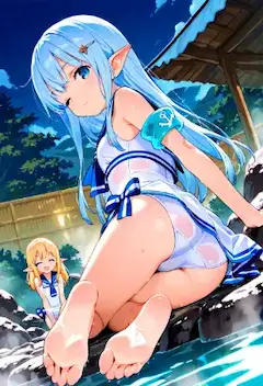 蒼の粒子が静かな宵を照らす