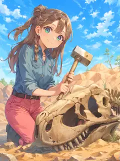 化石発掘