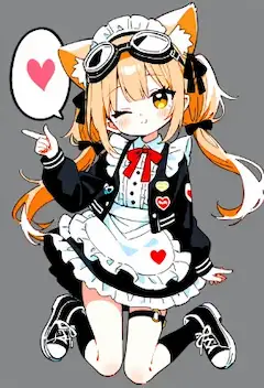 猫耳メイドのハートアタック(s学生かchu学生かのモデル)