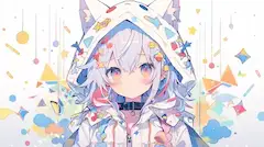 虹色の夢を紡ぐ猫耳少女