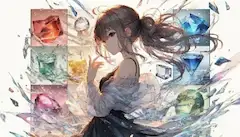 宝石の記憶を呼び覚ます少女