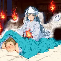 「もーえぇーッ！」「そーですか・・　家燃えそうですね・・ごめんなさい」
