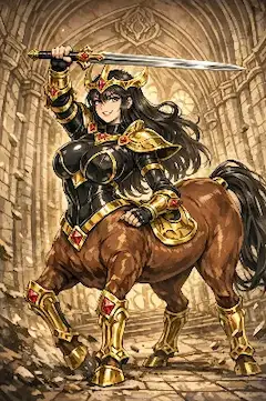 黄金のケンタウロス戦士