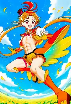 虹の翼で空を駆けるキュアウィング