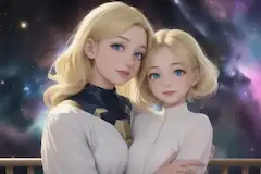 宇宙の金髪姉妹