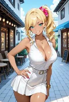 夏色ミニワンピ