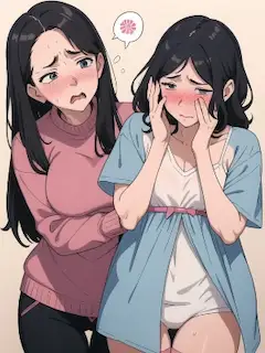 困り顔の女性