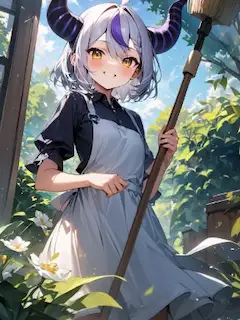 イメチェンダークネスのお庭掃除【ホロライブ・ラプラス=ダークネス】