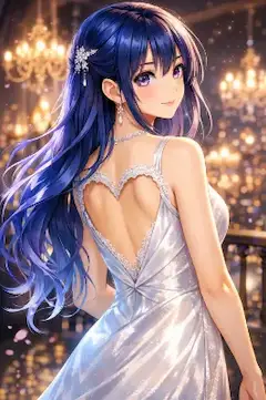 青髪の姫、夜の秘密の約束