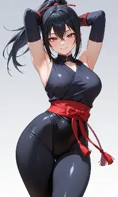 黒髪の誘惑忍者