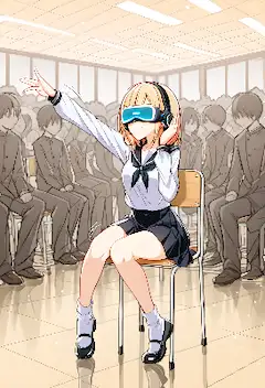学校でVR体感会