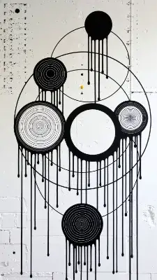 太陽系惑星(抽象画)