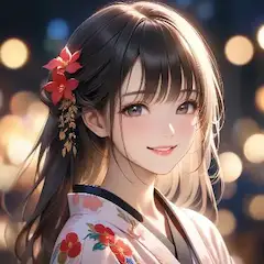 夜祭りの優しい微笑み