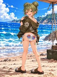 デニムの水着
