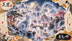 霧に宿る白猫と幻の龍