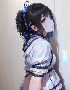 捕まった少女
