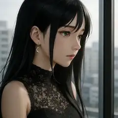 窓辺に佇む黒髪の少女の秘密