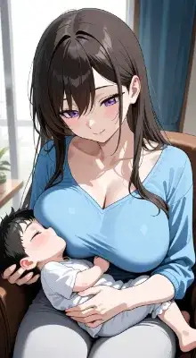 母親の愛に包まれた赤ちゃん①