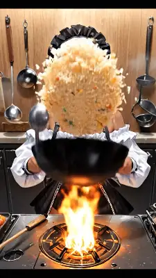 メイドちゃんの炒飯