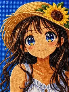 ダイヤモンドアート風スタイル