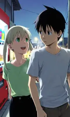夕暮れの街角で君と