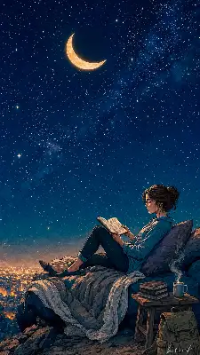 天の川読書クラブ会員席／スマホ壁紙アーカイブ