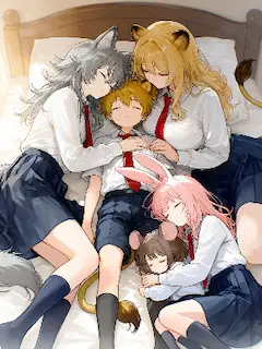獣人学園の入学式〜１ヶ月後の光景〜