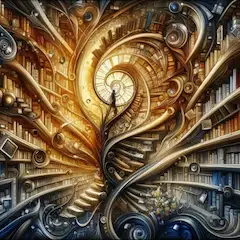 歪んだ図書室