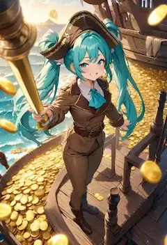 海賊船のゴールドコイン